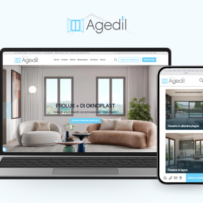 Mockup sito web Agedil